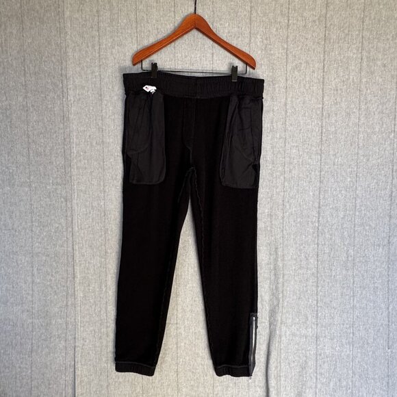 Cotton Citizen Bronx Sweatpants Black Silver Ankle Zipper Pants Size XXL - Picture 8 of 15
